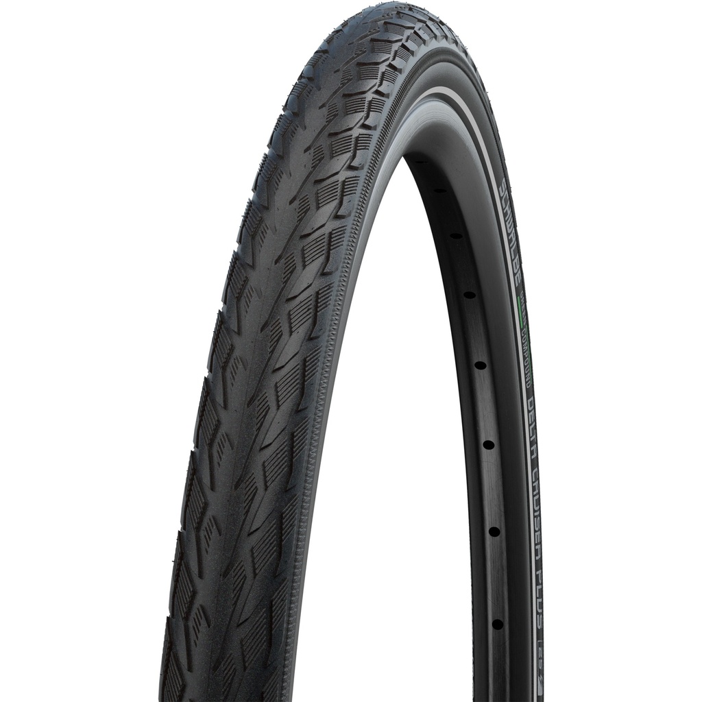 Schwalbe DELTA CRUISER PLUS 28x1.50 700x38C HS431 ACT P-GUARD TWINSKIN RIGIDE NOIR RÉFLÉ.40-622