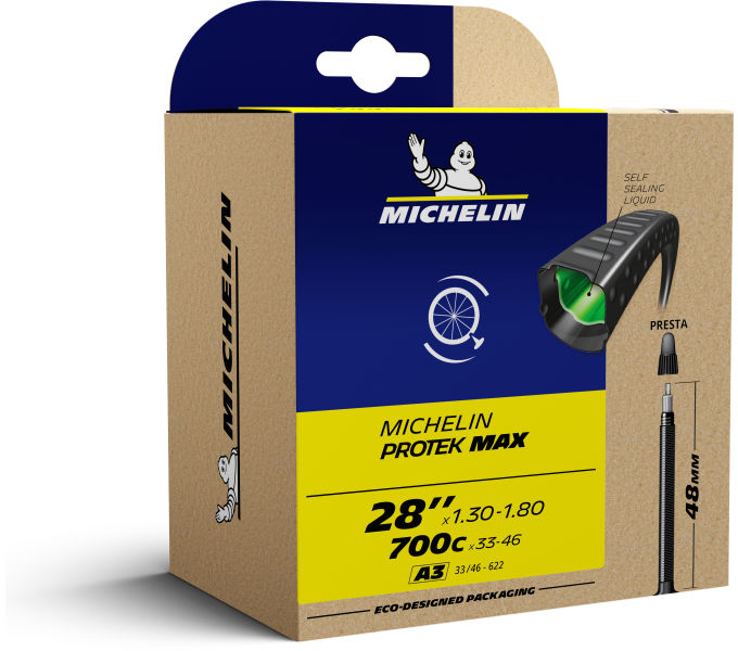 Michelin Chambre à Air Protek Max 28x1.30-1.75 presta 48mm (33-46/622)