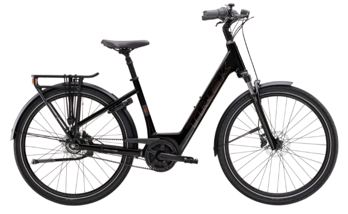 Vélo Électrique Urbain Trek District+ 2 Belt Lowstep - Smart System